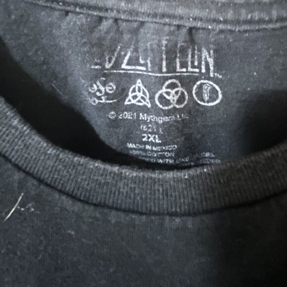 Vintage LED ZEPPLIN UNITED STATES OF AMERICA 1977 Black Rock Band Concert Tee - Picture 2 of 4